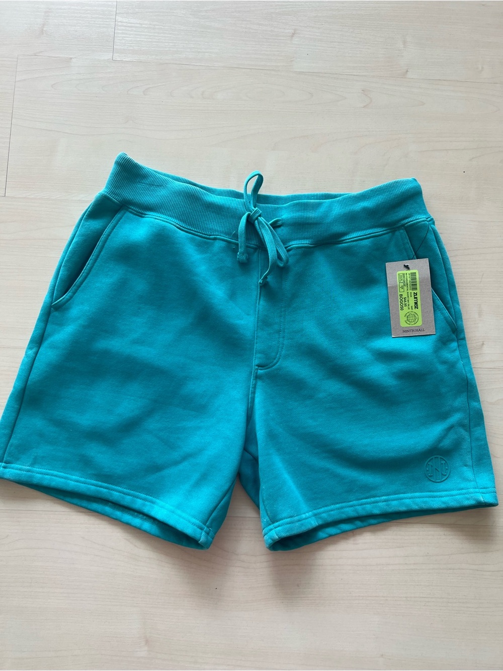 Ninth Hall Fundamentals Turquoise Drawstring Women’s Lounge Shorts